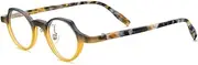[HEPIDEM] Matte Multicolor Acetate Glasses Frame Women,Oval Vintage Retro Optical Eyeglasses