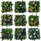 DIY Artificial Plant Wall Panel Sunflower Artificial Fern Grass Wedding