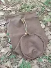 Bushcraft 10cm Round Base Billy Can Cook Pot Bag Aeropress Bag Wax Canvas