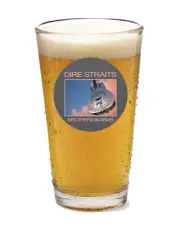 Dire Straits (Brothers In Arms) - Rock and Roll 16oz Pint Beer Glass Pub Barware