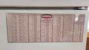 VINTAGE CRAFTSMAN Decimal/Inch/Metric Tap Drill Sizes-Magnet-REPRODUCTION 6x16