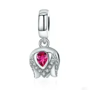 Silver plating Exquisite Tulip Flower Charms Fit Charm Bracelet Bangle Jewelry