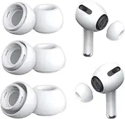 Enstphjoy 3 Pair Replacement Ear Tips for AirPods Pro 2nd/1st Generation,Noise Reduction with Dust Guard Screen, Silicone (S/M/L)