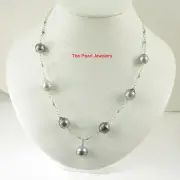 14k Gold Filled & Seven Baroque Gray Tahitian Pearl Handcrafted Necklace TPJ