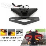 Motorcycle Tail Tidy Fender Eliminator & LED Lights For Ducati V4 V4S V2 2020-22