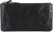 [SLEDEZ] Mens Cash Change Wallet Men's Leather Short Coin Purse Clutch Bag(Black)