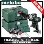 Metabo Brushless Drill & Impact Wrench Kit 2 Piece 2x 8.0Ah Batteries AU68902480