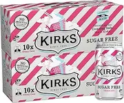 Kirks Creaming Soda Flavour Sugar Free Soft Drink Multipack Cans 20 x 375 mL