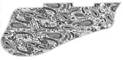 Pickguard Pick Guard 5120 Graphical Graphic Guitar Paisley WH-BK