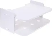 iplusmile Router Shelf No Drill Multipurpose Storage Rack for Bedroom Living Room High Density Panels Cable Management Display for Modems Decor Items