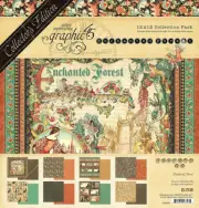 Graphic 45 Collector's Edition Pack 12"X12"-Enchanted Forest new