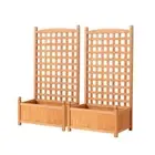 2X Green Fingers Garden Bed Wooden 64x35x115cm Planter Raised Box Container