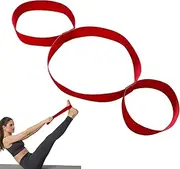 Yoga Strap with 4 Loops for Effective Stretching - Stretch Band to Improve Mobility - Fitness Stretch Band for Yoga, Pilates, Gymnastics, Dance