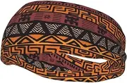 [YSBYEIU] Retro African Tribal Headbands African Print Headband Yoga Sports Workout Hairband Headband for Women Men