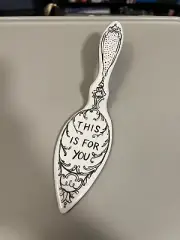 Anthropologie Pie/Cake Server "This Is For You " By MOLLY HATCH | Ceramic