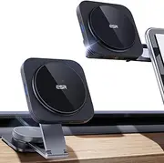 ESR for MagSafe Car Mount Charger, Foldable Dashboard Magnetic Wireless Car Charger for Tesla, for MagSafe Car Charger, Tesla Touchscreen Car Phone Holder for iPhone 16/15/14/13/12, S25,Strong Magnets