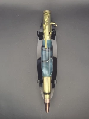 Hand-Turned Acrylic 30cal Bolt Action Pen (Pen #78)