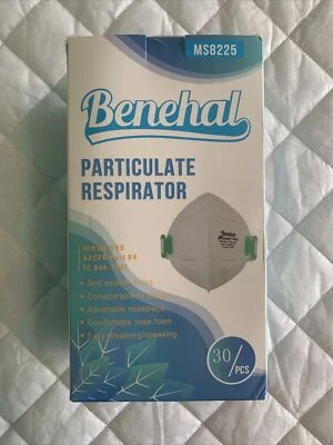 Particulate Respirator MS8225 Masks NIOSH,N95 (30 pack)Soft Adjustable Breatha