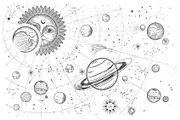 [Namly Design] Poster - Solar System Sketch