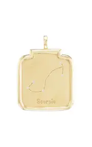 [Sorellina] 18K Yellow Gold Scorpio Zodiac Pendant