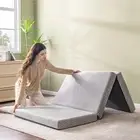 Folding Mattress, 4 Inch Twin Tri Folding Memory Foam Mattress for Camping Gu...