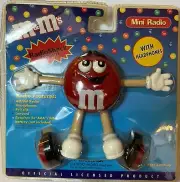 RadioShack Exclusive M&M Mini FM-AM Radio with Headphones New Sealed