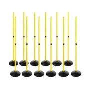 ASENVER Soccer Agility Poles Set Detachable Sports Trainning Speed Pole Slalo...