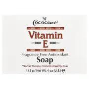 Cococare, Vitamin E Bar Soap, Fragrance Free, 4 oz (113 g)