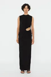ENCASED NATURE SUSPENDED JERSEY TANK DRESS