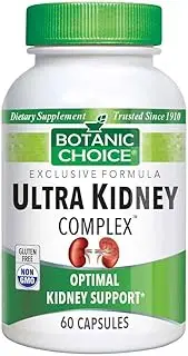 Botanic Choice Ultra Kidney Complex - Adult Daily Supplement - Supports Healthy Urinary Bladder and Digestive System Function Promotes Kidney Cleanse and Detox 60 Capsules