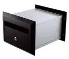 Sandleford BRICKIES FRONT OPENING LETTERBOX 230mm Key Lockable BLACK *Aust Brand