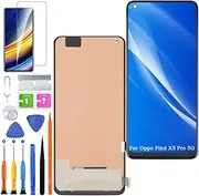 Replacement Display for Oppo Find X5 Pro 5G LCD Screen TFT, CPH2305 Display Screen Touch Digitizer Assembly Repair Parts Kit (Without Fingerprint, Not Curved Screen)