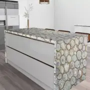 Crystal White Agate Table Top Agate Kitchen & Vanity Countertop Decor furnitures