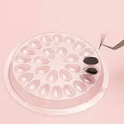 Kukiwhy 100 Pcs Eyelash Glue Holder False Eyelashes Glue Holder Eyelash Extension Glue Holder Pallet Pads