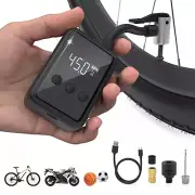 130 PSI Bike Air Pump Mini Electric Tiny Outdoor Bicycle Tire Inflator Portable