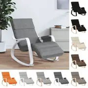 Rocking Chair Fabric Armchair Living Room Seating Rocker Multi Colours vidaXL