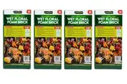 4PK Floral Foam Wet Brick Flower Arrangements Garden Greens22.5cm x 10.5cm x 7cm