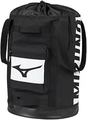 Mizuno Baseball,Softball Tote Bag Holds 8 Dozen Baseballs/4 Dozen Softball,Weather Resistant Bottom,External Valuables Pocket