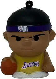 Party Animal NBA Squeezymates Lakers Squeezy Figurine, Team Colors, 2 1/2" Tall