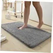 Bathroom Rug 20'’x30'’, Extra Soft Microfiber Bath Mat, Non Slip Washable, Grey
