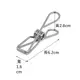 304不鏽鋼衣夾 晾衣夾 曬衣夾 封口夾 夾子 朱膽扣 豬膽扣 台灣製造 易立家Easy+生活館 一體成型