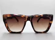 Ladies Designer Jbee-eyewear Sunglasses Demi Cat Eye Tortoise Gradient Smoke