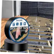 Joist Tape for Decking, 2" x 50' Butyl Joist Tape, Black Waterproof, 2 Pack