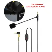Braided 3.5mm to 3.5mm Cord with Boom Microphone&Volumes Control for 1000XM5 XM4