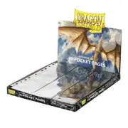 (50-Pack) Dragon Shield 18-Pocket Black Mini Japanese Card Sideload Album Pages