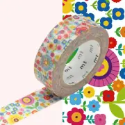 Masking Tape MT Ex Liberty Flowers Multicolored