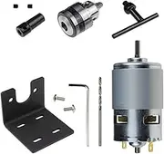 zolyet 12-24VDC 775 Max 10000 RPM Bearing Large Torque Electronic Compone High Power Low Noise Gear Driver for Electrical Tools DIY Multicolor 775 with B10 collet set