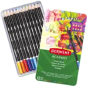 Derwent Academy Coloured Pencils Tin [12 Set]
