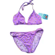 Vintage Paul Frank Womens Bikini, Julius, Purple, Bathing Suit, XS