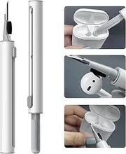 Update Bekala AirPods Cleaner Kit Tool,3 in 1 Bluetooth Headphone Cleaning Pen, Cleaner Pen Tool for Phone Speaker Earbuds/Airpods Pro/Samsung Earbuds Case with Flocking Sponge, Soft Brush